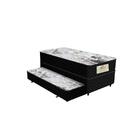 Cama Box Conjugada Solteiro Passione 2070  88x46x188cm Preto