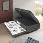 Cama Box Conjugada Somopar Nanda 88x188x51cm Cinza