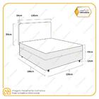 Cama Box Conjugada Viúva De Molas Ensacadas Montana + Cabecei