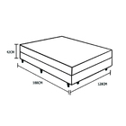 Cama Box Conjugado Viúva 10 Cm De Espuma Ortopédica - 39x128x