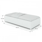 Cama Box De Solteiro Malta Branco - Panorama Móveis