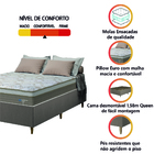 Cama Box Desmontável Casal Queen Probel Com Colchão Molas Ens