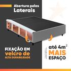 Cama Box Desmontável Com Baú Lateral King Para Colchão De 1,9