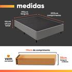 Cama Box Desmontável Com Baú Lateral King Para Colchão De 1,9