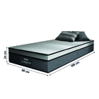 Cama Box Desmontável Solteiro Com Colchão Gazin Molas Ensacad