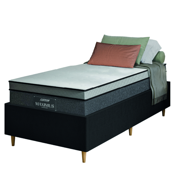 Cama Box Desmontável Solteiro Com Colchão Gazin Molas Ensacad