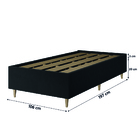 Cama Box Desmontável Solteiro Com Colchão Gazin Molas Ensacad
