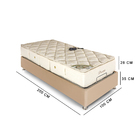 Cama Box E Colchão Articulada 101x203x63cm Dreams Mh1430 Sem