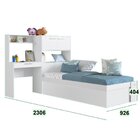 Cama Box Infantil Articulável Solteiro Istambul Branco