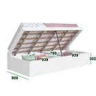 Cama Box Infantil Articulável Solteiro Istambul Branco