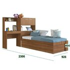 Cama Box Infantil Articulável Solteiro Istambul Nogal