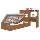 Cama Box Infantil Articulável Solteiro Istambul Nogal