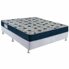 Cama Box Iso 6.0 D28 Casal Ortobom Azul E Branco