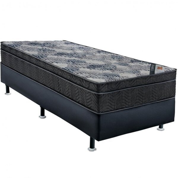 Cama Box Iso Molas Superpocket Solteirão Ortobom Preto E Azul