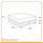 Cama Box King + Colchão De Molas Ensacadas Gazin Airluc 193cm
