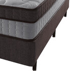 Cama Box King + Colchão Molas Ensacadas Suporte 200 Kg Baltim