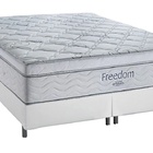 Cama Box King + Colchão Ortobom De Molas Freedom 66x193x203