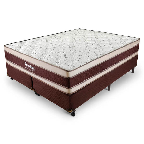 Cama Box King (cama + Box) Prorelax Prata 193x203x67 Molas En