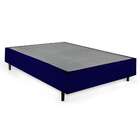 Cama Box King Azul Com Colchão Guldi Dream Mola Ensacada (30x