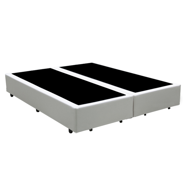 Cama Box King Bipartido Branco Sintetico 40x192x203 - F A Ele