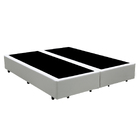 Cama Box King Bipartido Branco Sintetico 40x192x203 - Santo B