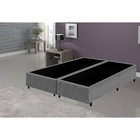 Cama Box King Bipartido Cinza Suede 40x192x203 - F A Elegante