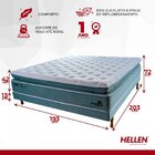 Cama Box King Colchão 203x193x42cm Base Fresh Night Verde