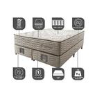 Cama Box King Colchão Euro + Box 193x203x71 Molas Ensacadas C