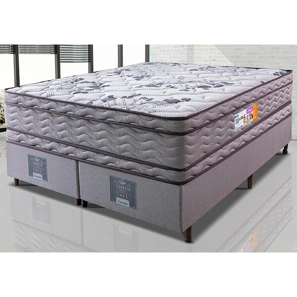 Cama Box King Colchão OrtoFirm + Box 193x203x71 Double Face E