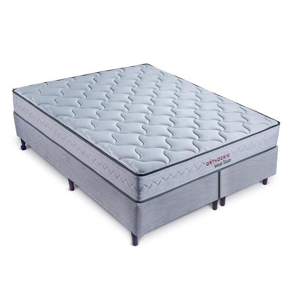 Cama Box King E Colchão De Molas Ensacadas Wave Visco - 193x2