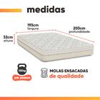 Cama Box King Molas Ensacadas Memphis 193x203x70cm