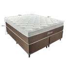 Cama Box King Phoenix Com Colchão King Molas Ensacadas Marrom
