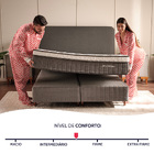 Cama Box King Premium Mola Ensacada Com Espuma D33 E Viscoelá