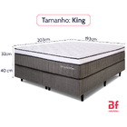 Cama Box King Premium Mola Ensacada Com Espuma D33 E Viscoelá
