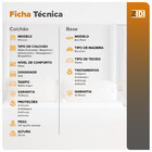 Cama Box King Preta + Colchão Molas Ensacadas Magnético Massa