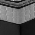 Cama Box King Preto + Colchão  Espuma D33 Pillow Top Hanover
