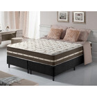 Cama Box King Preto + Colchão Molas Ensacadas Las Vegas 193x2