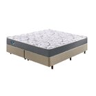 Cama Box King Reforçado 193x203x38cm E Colchão Adapto Molas E