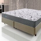 Cama Box King Reforçado 193x203x38cm E Colchão Adapto Molas E
