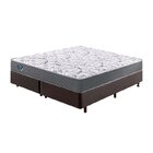 Cama Box King Reforçado 193x203x38cm E Colchão Adapto Molas E