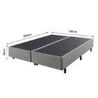 Cama Box King Reforçado 193x203x38cm E Colchão Gransleep Mola