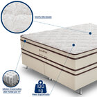 Cama Box King Size (box + Colchão) 193x203x67 Prata Prorelax