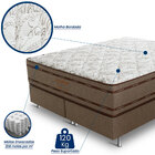 Cama Box King Size (box + Colchão) 193x203x67 Prata Prorelax