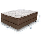 Cama Box King Size (box + Colchão) 193x203x69 Rubi Prorelax P