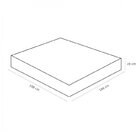 Cama Box King Viscomemory Ortobom 28x186x198cm Ortobom Bege