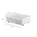 Cama Box Para Pet Pro D20 (45cm X 55cm) Branca