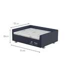 Cama Box Para Pet Pro D20 (55cm X 75cm) Preto E Branco