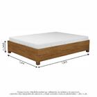 Cama Box Paula Casal Com Pés Carioca Cinamomo