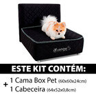 Cama Box Pet Cabeceira Cachorro E Gato - Caminha Pet - Bf Col