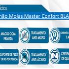 Cama Box Queem 158x198 Bipartido Corino Preto + Colchão De Mo